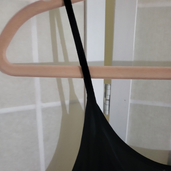 Vintage Maxi Velvet Black Dress 8 - Picture 6 of 7